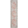 Audin 115 Peach Multi Coloured Bohemian Style Machine Washable Modern Runner Rug - Rugs Of Beauty - 1