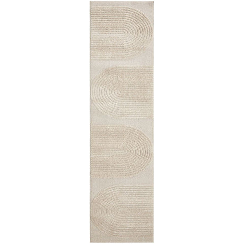 Agnes 2451 Beige Modern Patterned Runner Rug - Rugs Of Beauty - 1