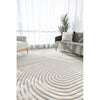 Agnes 2452 Beige White Modern Patterned Rug - Rugs Of Beauty - 2