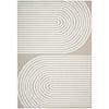 Agnes 2452 Beige White Modern Patterned Rug - Rugs Of Beauty - 1