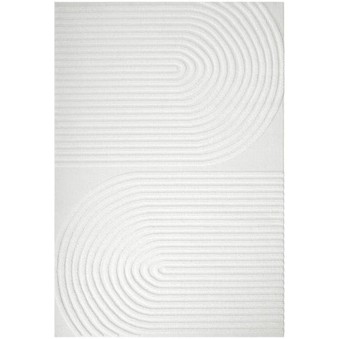 Agnes 2453 White Modern Patterned Rug - Rugs Of Beauty - 1