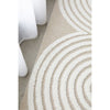 Agnes 2455 Beige White Modern Patterned Runner Rug - Rugs Of Beauty - 4