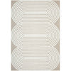 Agnes 2455 Beige White Modern Patterned Rug - Rugs Of Beauty - 1