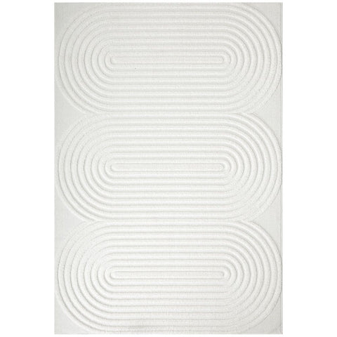 Agnes 2456 White Modern Patterned Rug - Rugs Of Beauty - 1