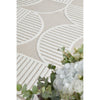 Agnes 2458 Beige White Modern Patterned Runner Rug - Rugs Of Beauty - 3