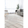 Agnes 2458 Beige White Modern Patterned Rug - Rugs Of Beauty - 2