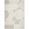 Agnes 2458 Beige White Modern Patterned Rug - Rugs Of Beauty - 1