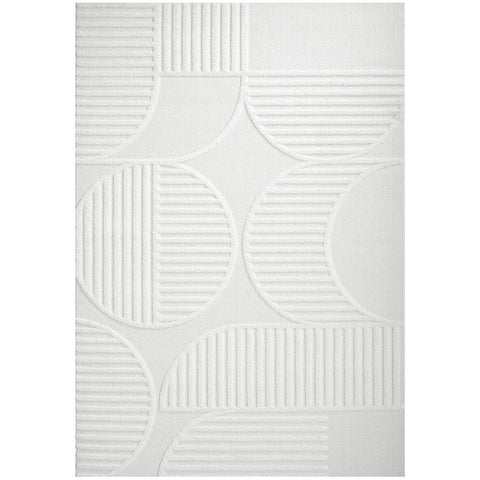 Agnes 2459 White Modern Patterned Rug - Rugs Of Beauty - 1