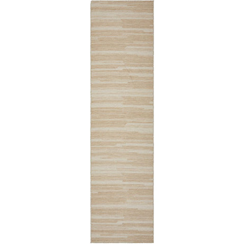 Kedron 1675 Indoor Outdoor Natural Cream Modern Polypropylene Runner Rug - Rugs Of Beauty - 1