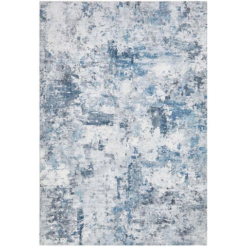 Kooringal 454 Blue Modern Abstract Machine Washable Rug - Rugs Of Beauty - 1