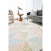 Kooringal 455 Multi Coloured Pastel Geometric Modern Machine Washable Rug - Rugs Of Beauty - 2