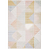 Kooringal 455 Multi Coloured Pastel Geometric Modern Machine Washable Rug - Rugs Of Beauty - 1