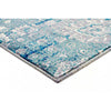 Monsa Beige Grey Motif on Blue Transitional Patterned Rug - Rugs Of Beauty - 2