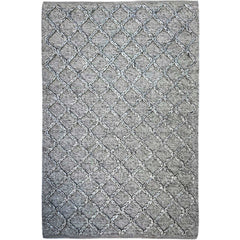 Agartha 2201 Wool Polyester Grey Trellis Rug - Rugs Of Beauty - 1