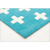 Nordic Crosses Rug Blue - Rugs Of Beauty