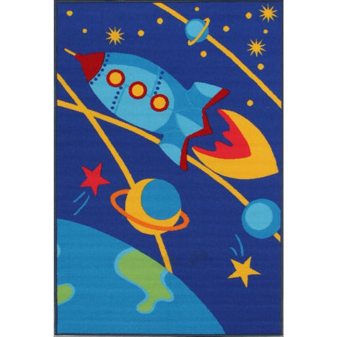 Kids Non Slip Outer Space Rug - Rugs Of Beauty