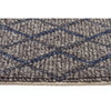 Grey Blue Trellis Flatweave Designer Rug - Rugs Of Beauty - 3