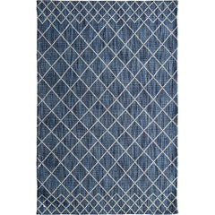 Manchester 3451 Blue Cross Patterned Wool Rug - Rugs Of Beauty - 1